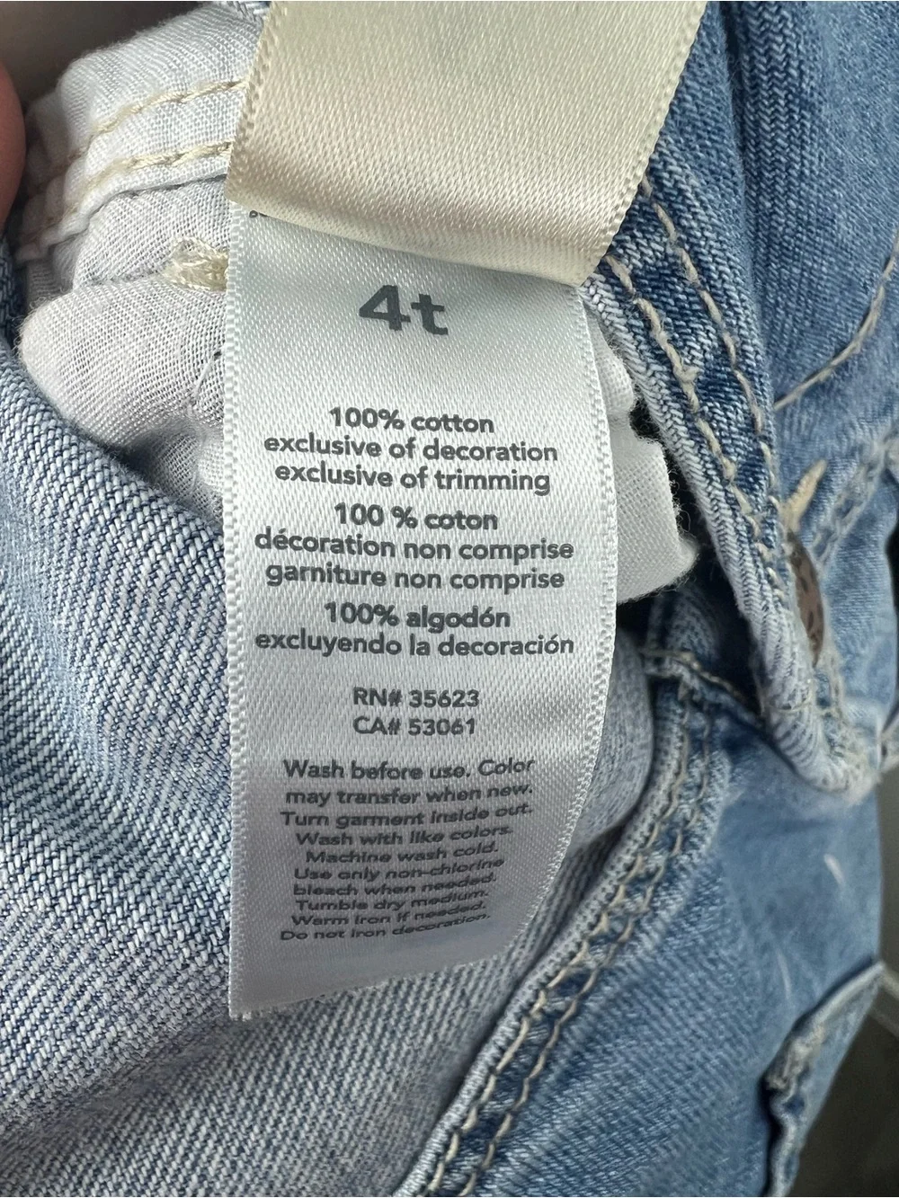 OshKosh B'gosh Blue Denim Overalls with Pink Heart Print